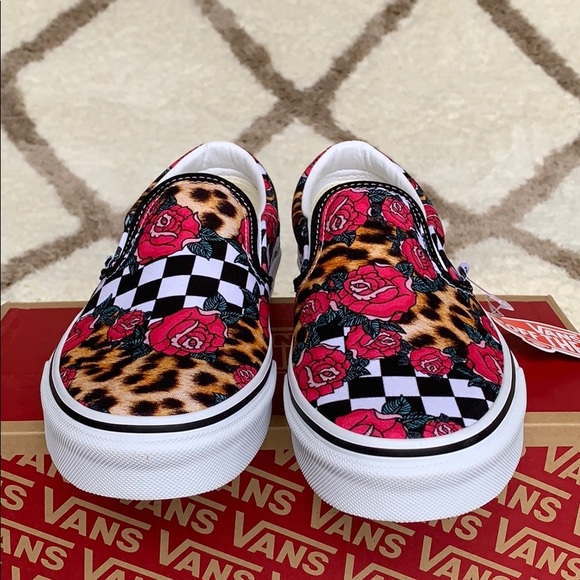 VANS CLASSIC SLIP ON ROSE/ANIMALCHCK Trwhtmlt WMNS - Picture 9 of 16